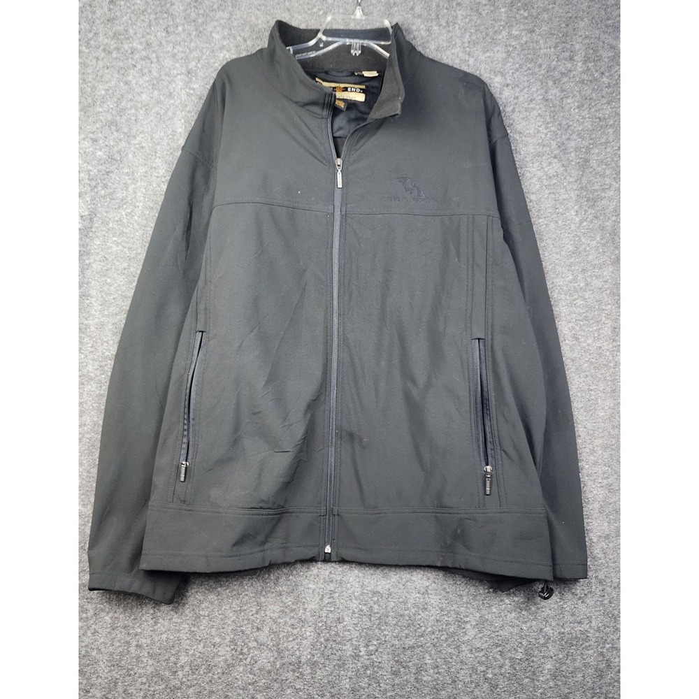 North End Softshell‎ Jacket Mens XXL Black Stevens Aviation All Climate Wear